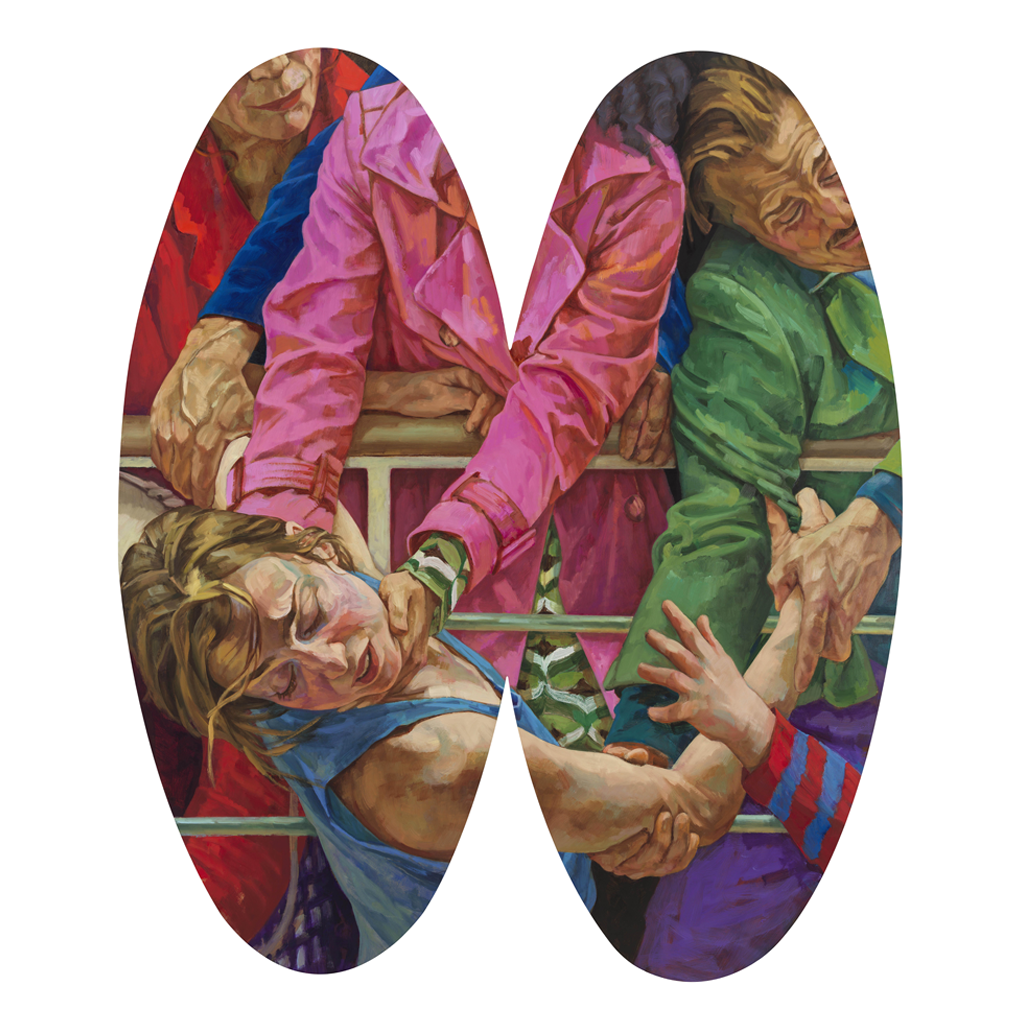 DOUBLE DIP   2024   Oil and acrylic on Dibond   200 × 170 cm